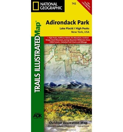Lake Placid / High Peaks, Adirondack Park: Trails Illustrated Other Rec. Areas - National Geographic Maps - Livros - National Geographic Maps - 9781566953573 - 2023