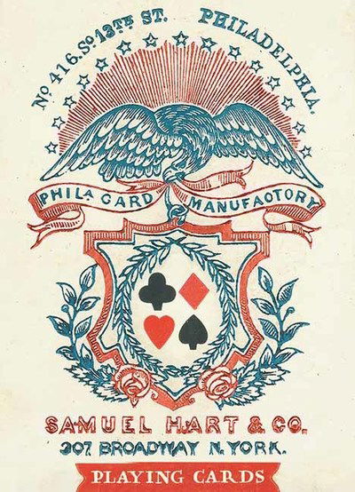 Cover for US Games · 1858 Samuel Hart Poker Deck (Flashcards) (2018)