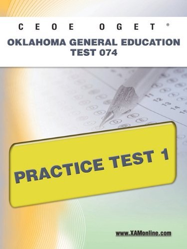 Cover for Sharon Wynne · Ceoe Oget Oklahoma General Education Test 074 Practice Test 1 (Pocketbok) (2011)