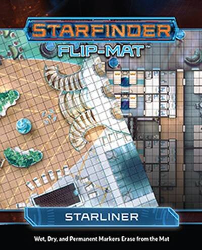 Starfinder Flip-Mat: Starliner - Damien Mammoliti - Brætspil - Paizo Publishing, LLC - 9781640781573 - 15. oktober 2019
