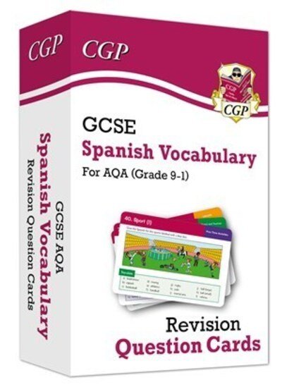 Cover for CGP Books · GCSE AQA Spanish: Vocabulary Revision Question Cards (For exams in 2025) - CGP AQA GCSE Spanish (Hardcover Book) (2019)