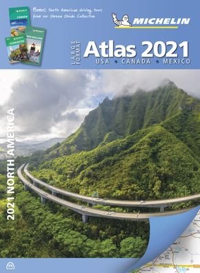 Cover for Michelin · Michelin North America Large Format Atlas 2021: USA, Canada and Mexico: Tourist &amp; Motoring Atlas A4 spiral (Paperback Book) [10th edition] (2020)