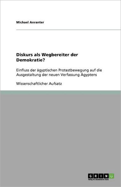 Cover for Anranter · Diskurs als Wegbereiter der De (Book) [German edition] (2011)