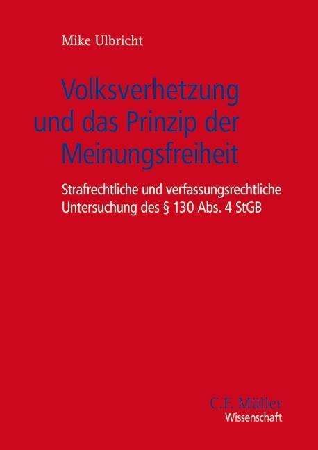 Cover for Ulbricht · Volksverhetzung und das Prinzi (Bok)