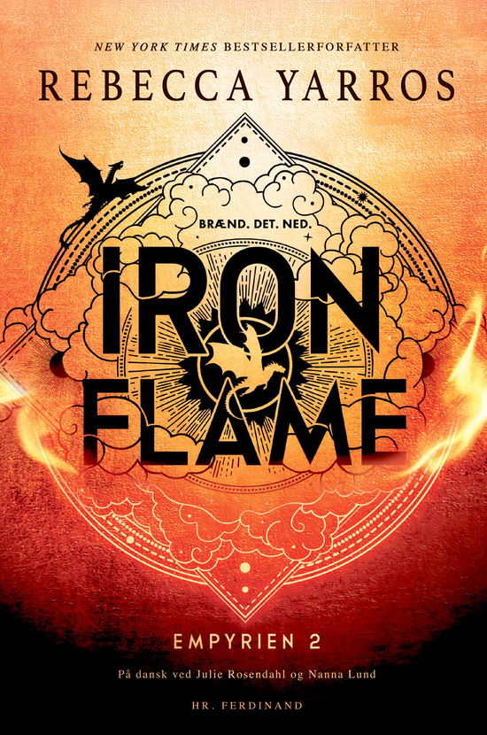 Cover for Rebecca Yarros · Empyrien: Iron Flame - Brænd. Det. Ned. (Paperback Book) [2º edição] (2025)