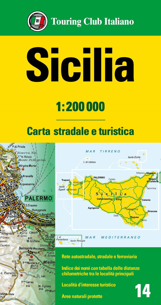 Sicily - Carta stradale e turistica -  - Książki - Touring - 9788836581573 - 11 kwietnia 2024