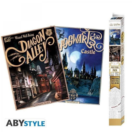 Cover for P.Derive · HARRY POTTER - Retro Hogwarts &amp; Diagon Alley - Set (MERCH) (2021)