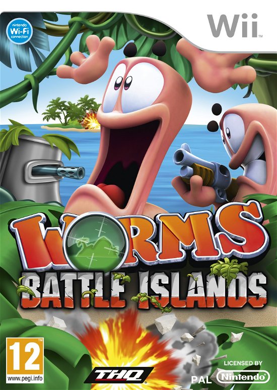 Cover for Spil-wii · Worms Battle Island (Wii) (2010)