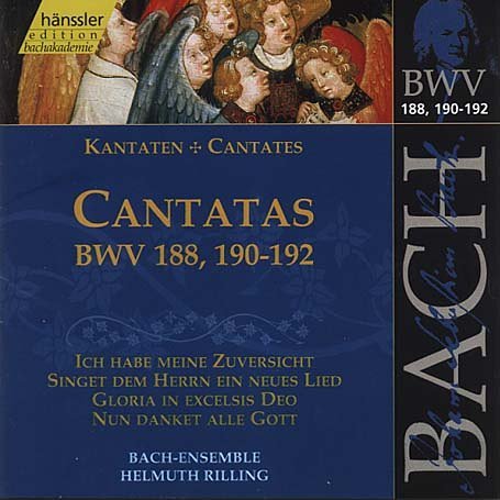 Cover for Bach-collegium / Rilling · * BACH: Kantaten BWV 188,190-192 (CD) (2000)