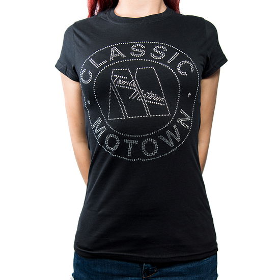 Motown Records · Motown Records Ladies T-Shirt: Classic (Embellished) (T-shirt) [size M] [Black - Ladies edition] (2020)