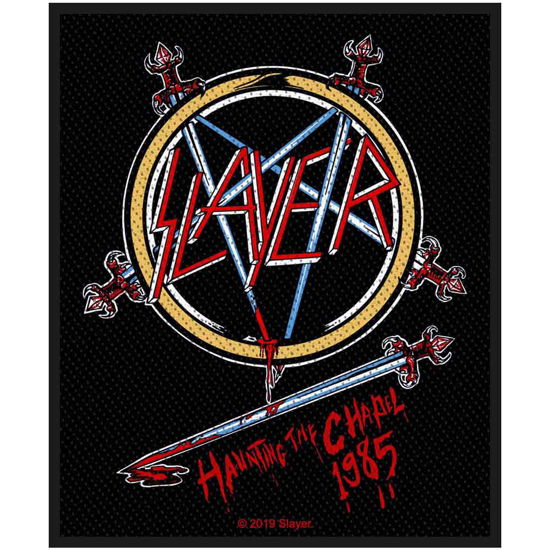 Slayer Standard Woven Patch: Haunting The Chapel - Slayer - Merchandise -  - 5056365705574 - 