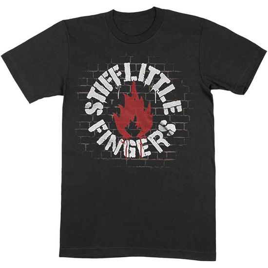 Stiff Little Fingers Unisex T-Shirt: Wall - Stiff Little Fingers - Merchandise -  - 5056368650574 - 