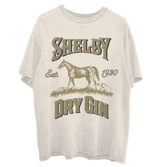 Cover for Peaky Blinders · Peaky Blinders Unisex T-Shirt: Shelby Dry Gin (T-shirt) [size S] [Natural - Unisex edition]