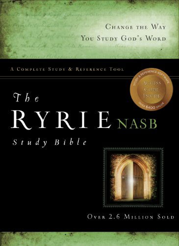 Cover for Charles C. Ryrie · NASB Ryrie Study Bible, Black Genuine Leather, Red Letter (Leather Book) [New edition] (2012)