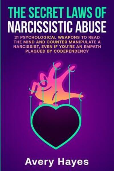 Cover for Avery Hayes · The Secret Laws of Narcissistic Abuse : 21 Psychological Weapons to Read the Mind and Counter Manipulate a Narcissist, even if You're an Empath Plagued by Codependency (Paperback Book) (2019)