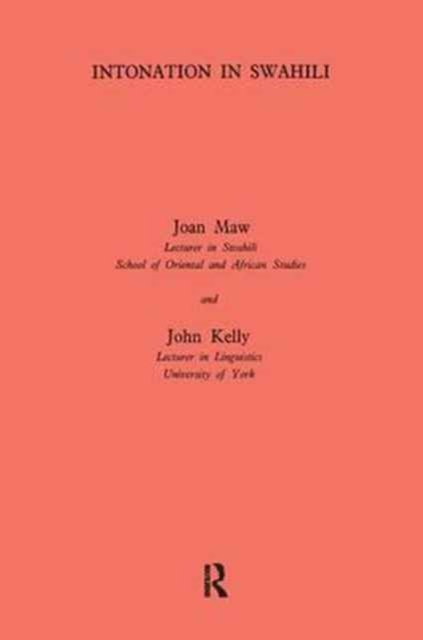 Cover for John Kelly · Intonation in Swahili (Innbunden bok) (2017)
