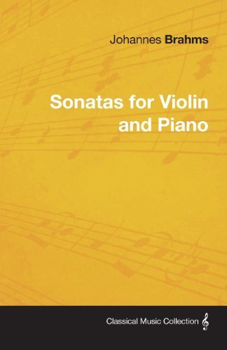 Cover for Johannes Brahms · Johannes Brahms - Sonatas for Violin and Piano (Paperback Book) (2009)