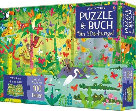 Cover for Robson · Puzzle und Buch: Im Dschungel (Bok)
