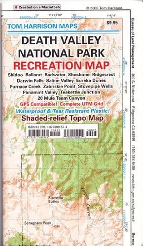 Cover for Tom Harrison · Death Valley National Park Recreation Map (Tom Harrison Maps) (Map) [2nd edition] (2011)