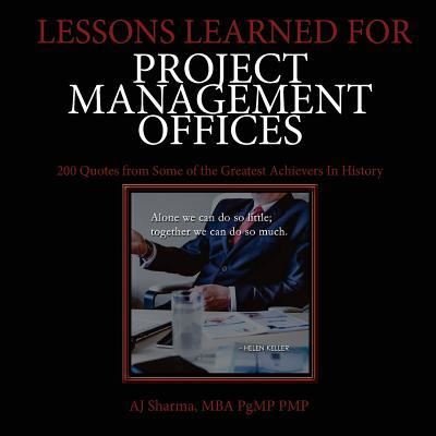 Cover for Aj Sharma · Lessons Learned for Project Management Offices (Paperback Bog) (2018)