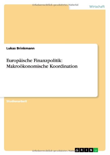 Cover for Brinkmann · Europäische Finanzpolitik: Ma (Book) [German edition] (2011)