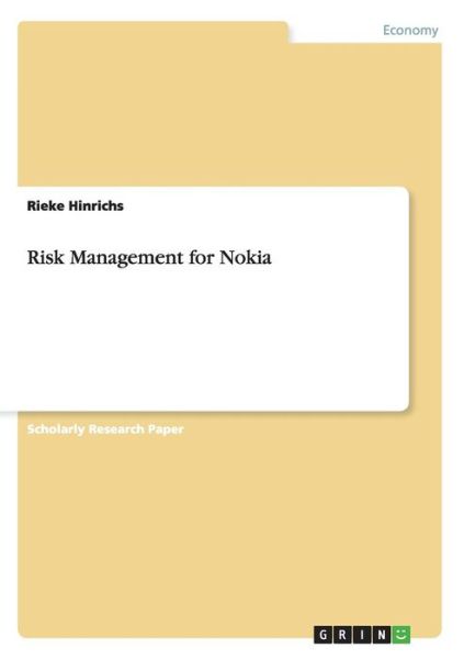 Cover for Hinrichs · Risk Management for Nokia (Book) (2013)