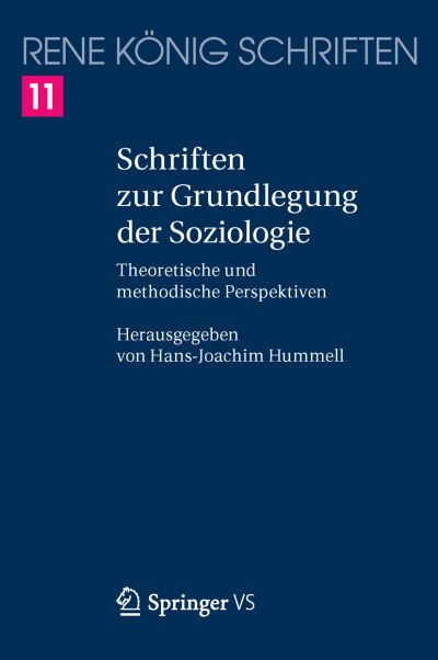 Cover for König · Schriften zur Grundlegung der Soz (Buch) (2016)