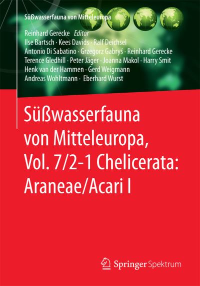 Cover for Ilse Bartsch · Suesswasserfauna von Mitteleuropa Vol 7 2 1 Chelicerata Araneae Acari I (Book) (2017)