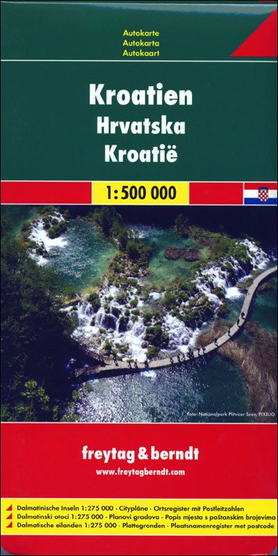 Cover for Freytag &amp; Berndt · Freytag &amp; Berndt Road Map: Kroatien - Croatia (Hardcover bog) (2020)