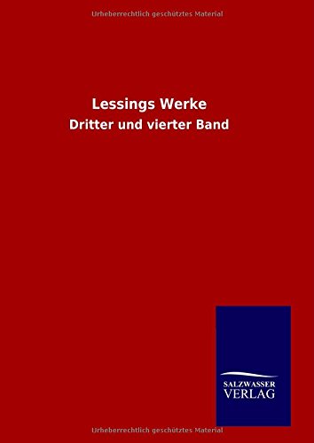 Cover for Ohne Autor · Lessings Werke (Gebundenes Buch) [German edition] (2014)