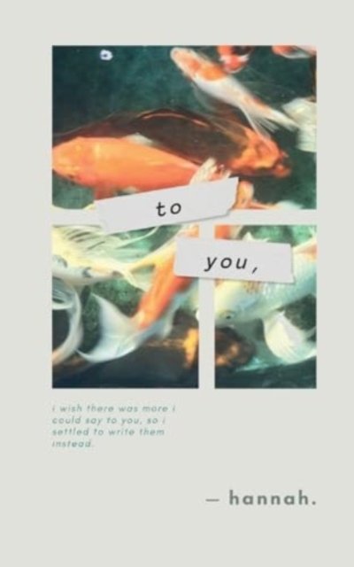 Cover for Hannah · To You, (Pocketbok) (2024)