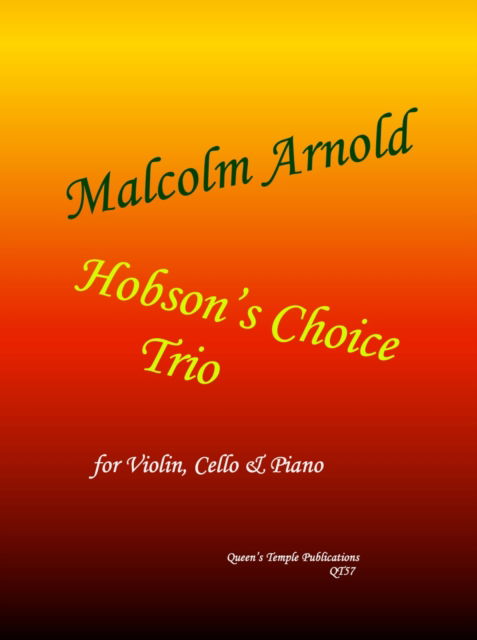 Cover for Hobson's Choice Trio (Sheet music) (2002)