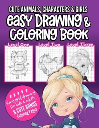 Cover for Always Merry · Cute Animals, Characters &amp; Girls Easy Drawing &amp; Coloring Book (Pocketbok) (2020)