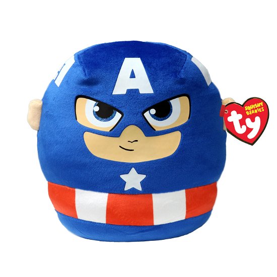 Cover for Marvel: Ty · Squish A Boos - Captain America (Peluche 22 Cm) (MERCH)