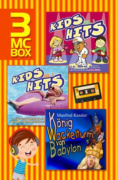 Cover for Happy Kids,the &amp; Mandred Kessler · Kids Hits 1 &amp; 2 - Konig Wackelturm Von Babylon (Kassette) (2019)