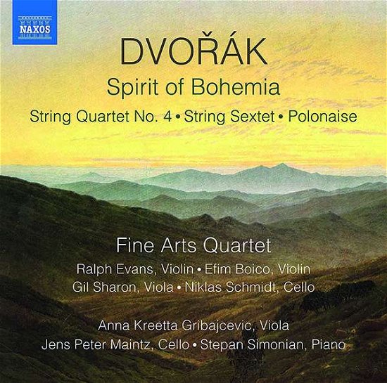 Antonin Dvorak: Spirit Of Bohemia - String Quartet No. 4. String Sextet. Polonaise - Fine Arts Quartet - Música - NAXOS - 0747313420575 - 12 de março de 2021