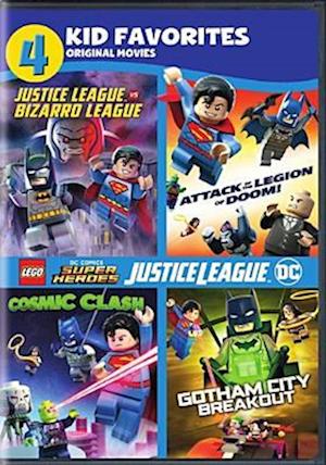 Cover for 4 Kid Favorites: Lego Dc Super Heroes (DVD) (2017)