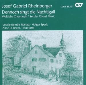 Dennoch singt die Nachtigall  Carus Klassisk - Vocalensemble Rastatt / Le Bozec / Speck - Musique - DAN - 4009350831575 - 2011