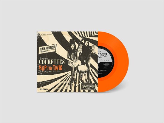 Cover for The Courettes · Hop the Twig (7&quot;) [Orange edition] (2021)
