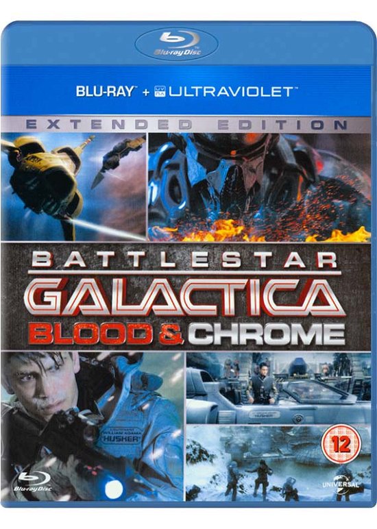 Cover for Battlestar Galactica - Blood a · Battlestar Galactica - Blood And Chrome (Blu-ray) (2013)