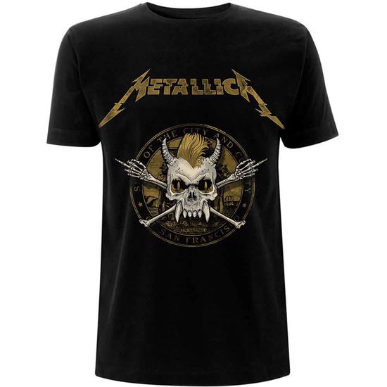 Cover for Metallica · Metallica Unisex T-Shirt: Scary Guy Seal (Black) (T-shirt) [size XL] [Black - Unisex edition] (2023)