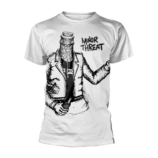 Cover for Minor Threat · Bottle Man (Jumbo Print) (T-shirt) [size S] [White edition] (2021)