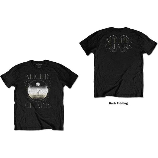 Alice In Chains Unisex T-Shirt: Moon Tree (Back Print) - Alice In Chains - Koopwaar -  - 5056368640575 - 