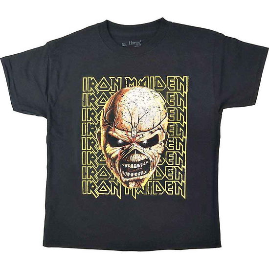 Cover for Iron Maiden · Iron Maiden Kids T-Shirt: Big Trooper Head (11-12 Years) (T-shirt) [size 11-12yrs] [Black - Kids edition]