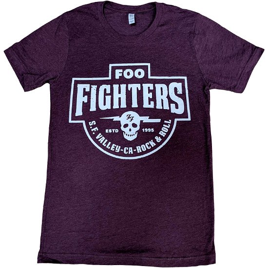Foo Fighters Unisex T-Shirt: SF Valley (Ex-Tour) - Foo Fighters - Mercancía -  - 5056561067575 - 