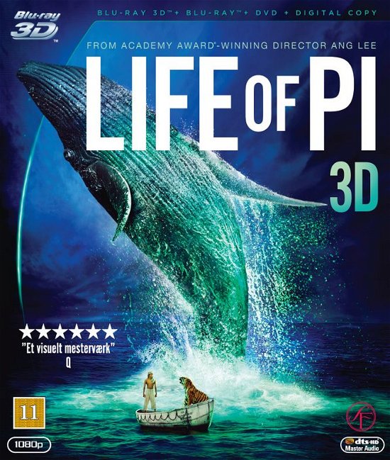 Cover for Ang Lee · Life of Pi (Blu-ray/DVD) [3D+Blu-Ray+DVD edition] (2013)
