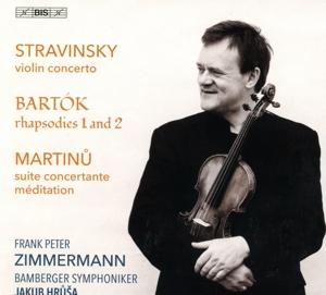 Cover for Bamberger Symphoniker &amp; Frank Peter Zimmermann &amp; Jakub Hrusa · Stravinsky – Bartok – Martinu: Concertante Masterworks (CD) (2024)