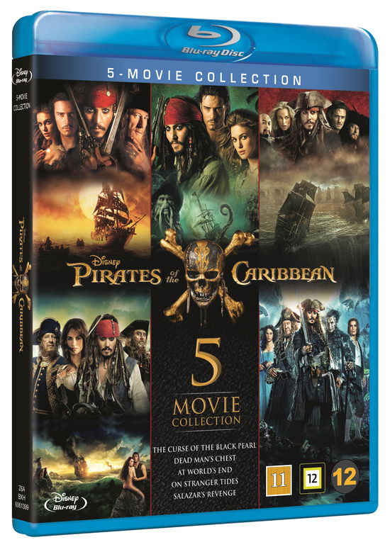 Cover for Pirates of the Caribbean 1-5 Box Set (Blu-Ray) (2021)