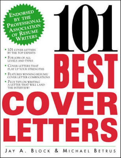 Cover for Jay Block · 101 Best Cover Letters (Paperback Book) [Ed edition] (1999)