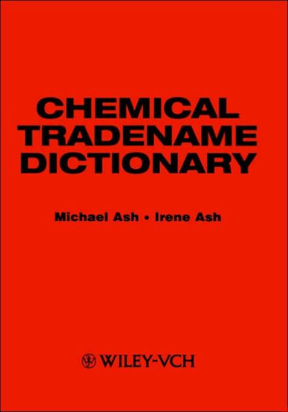 Cover for Michael Ash · Chemical Tradename Dictionary (Hardcover Book) (1996)